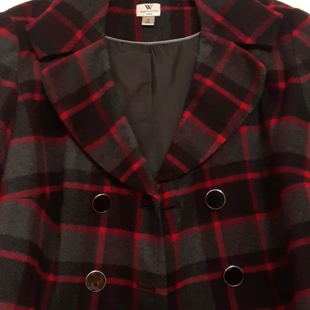 Worthington Size 1X 70% Polyester 30% Rayon Lined Jacket